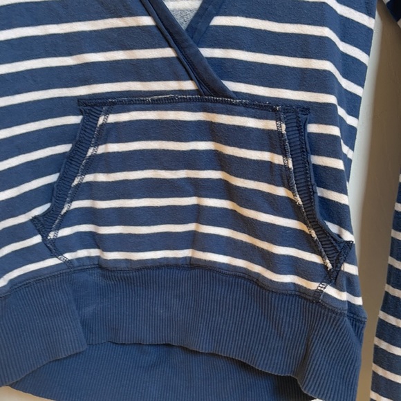 Abercrombie Fitch soft strip v neck logo hoodie L - Picture 3 of 8